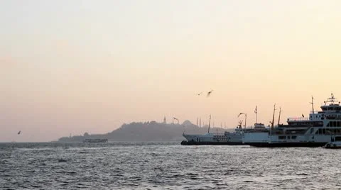 Passenger Ship Stock Footage 9890863