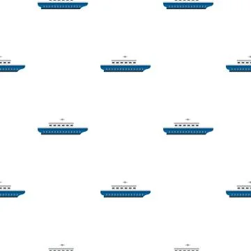 Passenger ship pattern flat イラスト素材