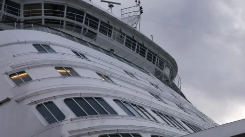 Passenger ship at port Stock Footage 61520695