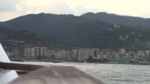 Passenger ship in rough seas Stock-Footage 681593