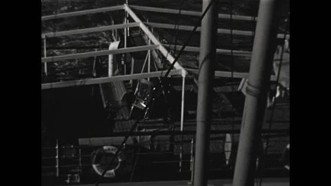 Passenger Ship Views 1938 Stock Footage 176540779