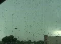 passenger side window with heavy rain Video