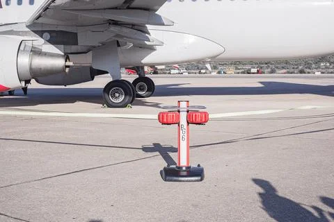 Passenger steps alongside the read cabin door Stock Photos