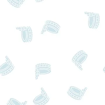 Passenger tires glyph seamless pattern Illustrazione stock