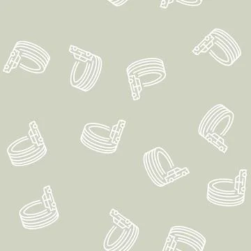 Passenger tires line seamless pattern Illustrazione stock