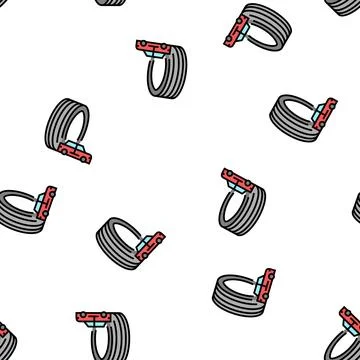 Passenger tires vector seamless pattern イラスト素材