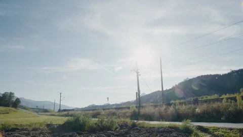 Passenger train in the Austrian Alps Stock Footage 124860975