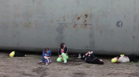 Passenger train crash Stock Footage 41859278