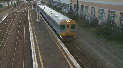 Passenger  train Stock Footage 480984