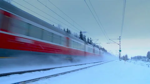 Passenger train Stock Footage 2548259