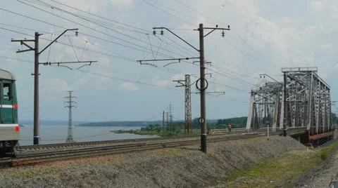 Passenger train Video stock 11235979