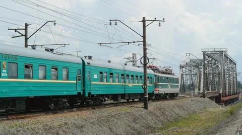 Passenger train Stock Footage 20431224