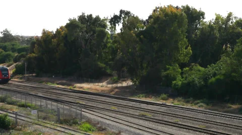 Passenger train Stock Footage 39487267