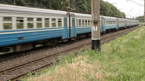 Passenger train. Video stock 56611568