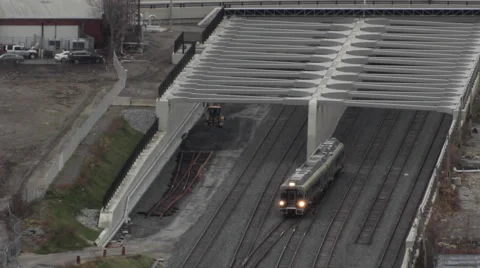 Passenger Train Stock Footage 57310087