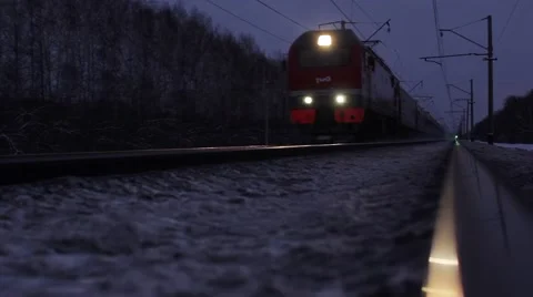 Passenger train Stock Footage 58282503