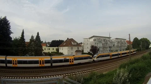 Passenger train. Stock Footage 79520139