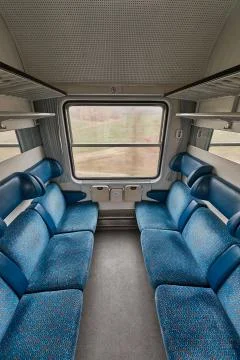Passenger Train Interior Empty Stock Photos