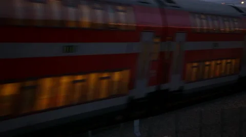 Passenger train in Israel Stock Footage 42736051