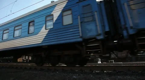 Passenger train in movement. Stock Footage 12506282