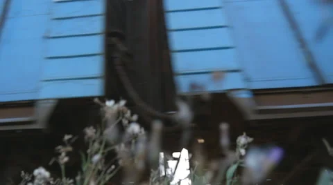 Passenger train passes by a camera. Wheels of the train moving along the rails Stock Footage 67721492