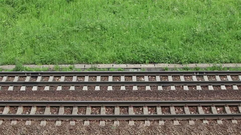 Passenger train passing Stock Footage 68682088