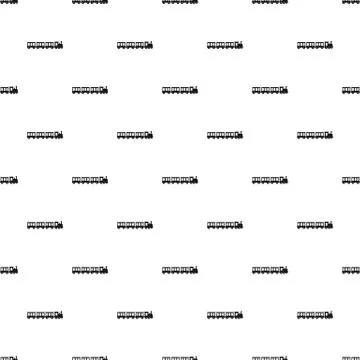 Passenger train pattern seamless vector イラスト素材