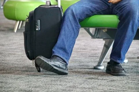 A passenger was waiting Stock Photos