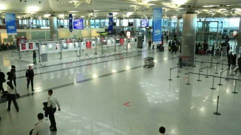 Passengers at the airport 2 Stock Footage 45933541