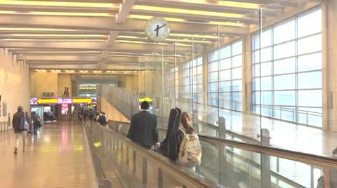 Passengers at the airport Video stock 12412491