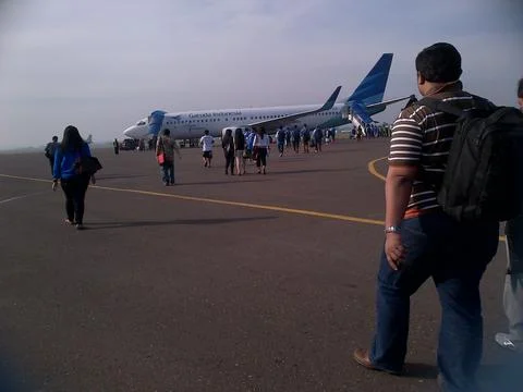 Passengers are Walking Stock Photos