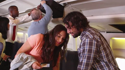 Passengers boarding plane Video stock 67344696