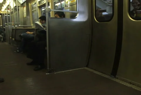 Passengers Boarding Train Stock Footage 923879