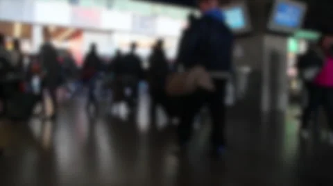 Passengers crowd Vídeo Stock 44230482