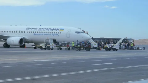 Passengers Enter The Plane Stock Footage 128931803