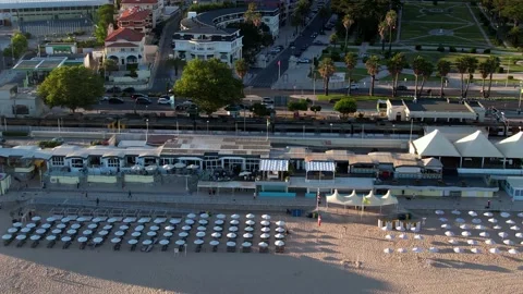 Passengers at Estoril train station in Estoril, Portugal Stock Footage 196979657