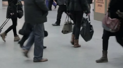 Passengers feet 库存影片 44663077