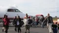 Passengers Getting off Commercial Airliner HD Footage