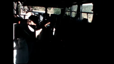 Passengers Inside a Dark Bus Video stock 277976237