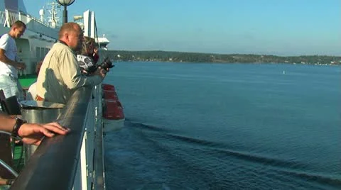 Passengers on liner Stock-Footage 8927607