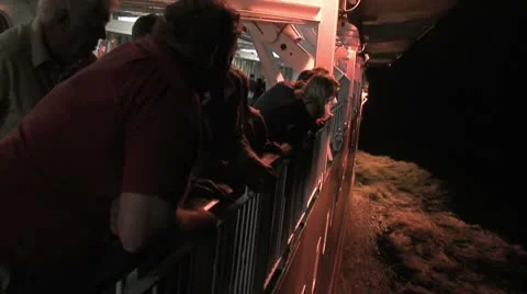 Passengers on liner Stock Footage 8927705