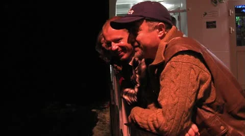 Passengers on liner Stock Footage 8927708