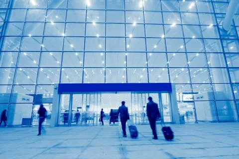 Passengers motion blur Stock Photos