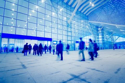 Passengers motion blur Stock Photos