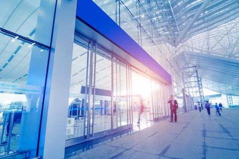 Passengers motion blur Stock Photos