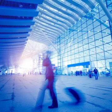 Passengers motion blur Stock Photos