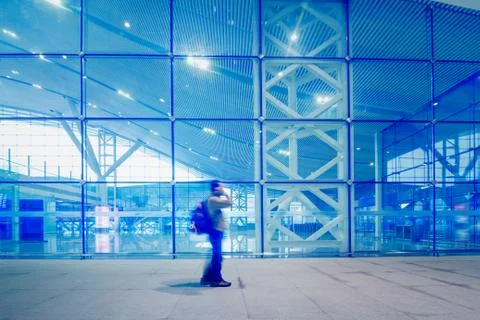 Passengers motion blur Stock Photos