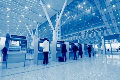 Passengers motion blur Stock Photos