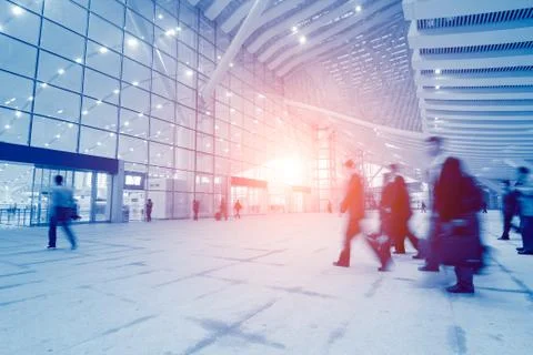 Passengers motion blur Stock Photos
