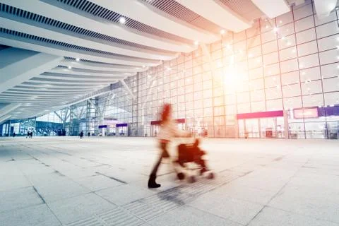 Passengers motion blur Stock Photos